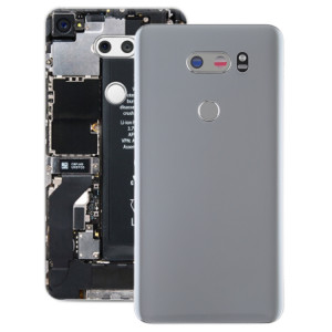 Couvercle arrière de la batterie avec objectif d'appareil photo et capteur d'empreintes digitales pour LG V30 / VS996 / LS998U / H933 / LS998U / H930 (argent) SH84SL1795-20