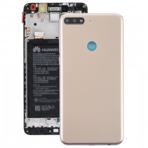 Cache arrière avec touches latérales pour Huawei Y7 (2018) (Or) SH79JL110-20