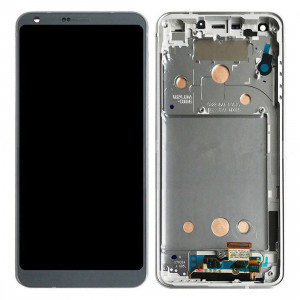 iPartsAcheter pour LG G6 / H870 / H872S / H872 / LS993 / VS998 / US997 LCD écran + écran tactile Digitizer Assemblée avec cadre (Platinum) SI14DL775-20