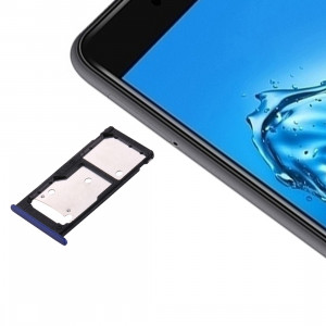iPartsAcheter Huawei Profitez 7 Plus / Y7 Prime SIM Card Plateau et carte SIM / Micro SD (Bleu foncé) SI458D1078-20