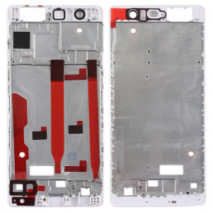 Plaque de cadre avant pour boîtier LCD pour Huawei P9 (blanc) SH521W1569-20
