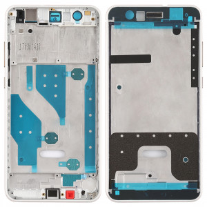 Plaque de lunette de cadre central avec touches latérales pour Huawei P10 Lite (Blanc) SH522W168-20