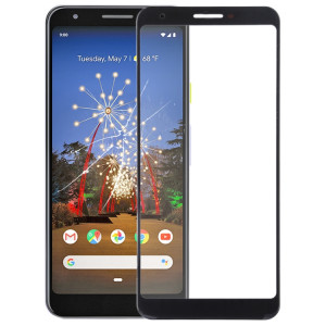 Lentille en verre externe de l'écran avant pour Google Pixel 3a XL (noir) SH551B1967-20