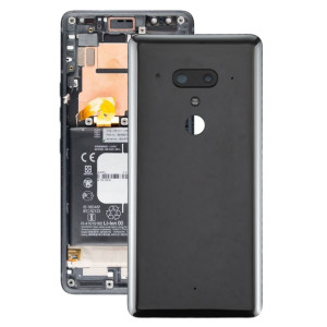 Cache arrière de la batterie avec objectif d'appareil photo pour HTC U12 + (noir) SH04BL1783-20