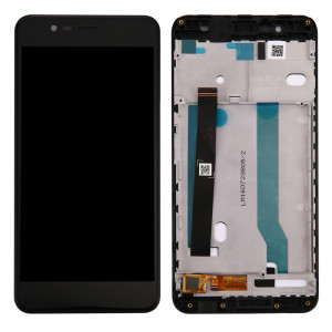 iPartsAcheter pour Asus ZenFone 3 Max / ZC520TL / X008D écran LCD + écran tactile Digitizer Assemblée avec cadre (Noir) SI14BL589-20