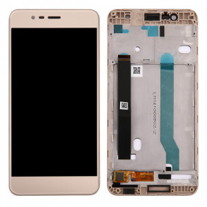 iPartsAcheter pour Asus ZenFone 3 Max / ZC520TL / X008D écran LCD + écran tactile Digitizer Assemblée avec cadre (or) SI14JL448-20