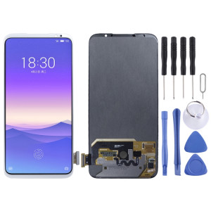 Écran LCD d'origine pour Meizu 16XS avec assemblage complet du numériseur (blanc) SH209W1114-20