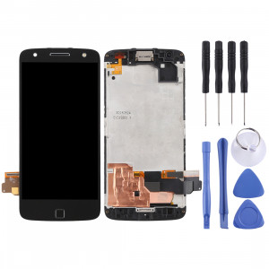 Écran LCD et Digitizer Assemblée complète avec cadre pour Motorola Moto Z Force XT1650-02 (Noir) SH74BL1587-20