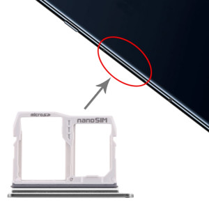Plateau Carte SIM + Plateau Carte Micro SD pour LG V40 ThinQ (Argent) SH460S57-20