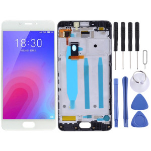 Écran LCD TFT pour Meizu M6 M711H M711Q Assemblage complet du numériseur avec cadre (Blanc) SH574W650-20