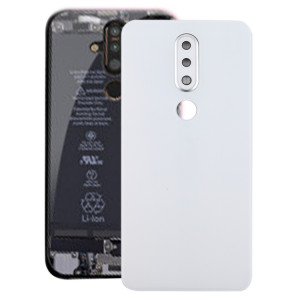 Cache arrière de batterie avec objectif d'appareil photo pour Nokia X6 (2018) / 6.1 Plus TA-1099 (Blanc) SH19WL124-20