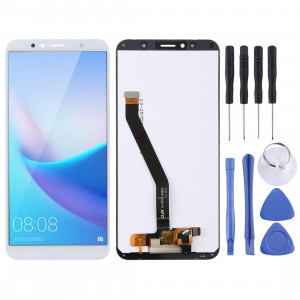 Ecran LCD et système de numérisation complet pour Huawei Enjoy 8e / Y6 (2018) (Blanc) SH56WL1626-20