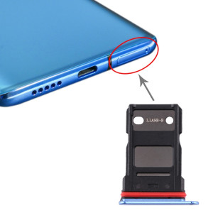 Pour plateau de carte SIM unique OnePlus 7T (bleu) SH015L1887-20