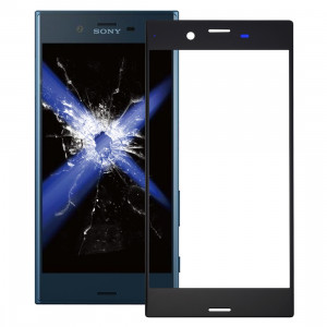 iPartsAcheter pour Sony Xperia XZ Lentille extérieure en verre (Noir) SI33BL1934-20