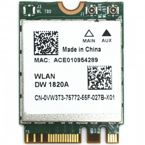 Carte sans fil WiFi DW1820A BCM94350ZAE 802.11ac BT4.1 867Mbps M.2 / NGFF SH52171912-20