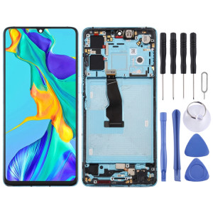 Écran LCD et numériseur complet avec cadre pour Huawei P30 (bleu) SH277L1493-20