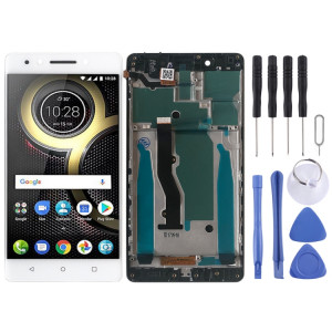 Écran LCD et numériseur complet avec cadre pour Lenovo K8 Note XT1902-3 (blanc) SH342W537-20