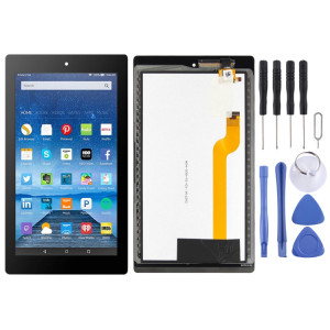 Écran LCD OEM pour Amazon Kindle Fire 7th HD 7 2017 HD7 SR043KL avec numériseur complet (noir) SH385B573-20