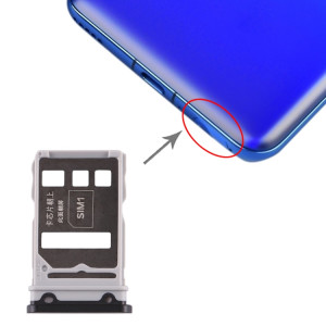 Plateau pour carte SIM + Plateau pour carte SIM pour Huawei Honor V30 Pro / Honor V30 (Noir) SH400B1163-20