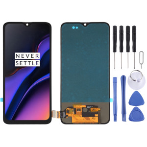 Pour OnePlus 6T A6010 A6013 TFT Matériel Écran LCD et Digitizer Full Assembly (Noir) SH428B1609-20