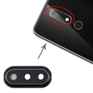 Cache d'objectif pour Nokia X6 (noir) SH434B1714-20