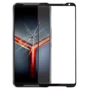 Ecran Avant Lentille Extérieure en Verre pour Asus ROG Phone II ZS660KL (Noir) SH482B101-20