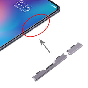 Touches latérales pour Xiaomi Mi 9 (noir) SH529B520-20