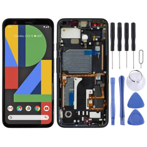 Écran LCD d'origine pour Google Pixel 4 Digitizer Assemblage complet avec cadre (Noir) SH560B752-20