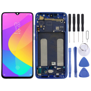 Écran LCD d'origine et numériseur complet avec cadre pour Xiaomi Mi CC9 (bleu) SH577L445-20