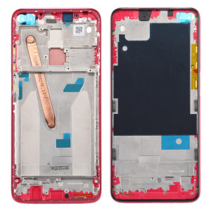 Boîtier avant plaque de lunette de cadre LCD pour Xiaomi Redmi K30 5G (rouge) SH682R997-20