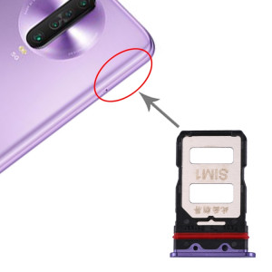 Plateau pour Carte SIM + Plateau pour Carte SIM pour Xiaomi Redmi K30 Pro (Violet) SH684P1008-20