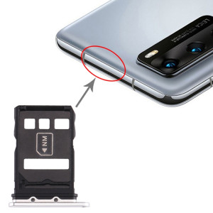 Plateau pour carte SIM + Plateau pour carte NM pour Huawei P40 (Argent) SH882S1631-20