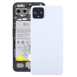 Cache arrière de la batterie avec cache d'objectif pour Google Pixel 4 (blanc) SH56WL470-20