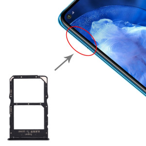 Plateau Carte SIM + Plateau Carte NM pour Huawei Nova 5z / Nova 5i Pro (Noir) SH975B1975-20