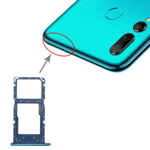 Plateau pour carte SIM + plateau pour carte SIM / plateau pour carte Micro SD pour Huawei Enjoy 9s (bleu) SH985L1151-20