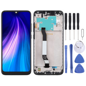 Écran LCD et numériseur complet avec cadre pour Xiaomi Redmi Note 8 (noir) SH92BL1620-20