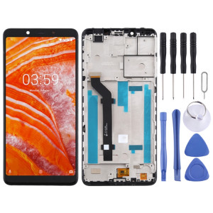 Écran LCD et numériseur complet avec cadre pour Nokia 3.1 Plus TA-1118 (noir) SH49BL127-20