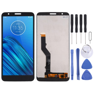 Écran LCD TFT pour Motorola Moto E6 avec ensemble complet de numériseur (noir) SH373B1012-20