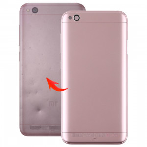 Couverture arrière avec lentille de la caméra et touches latérales pour Xiaomi Redmi 5A (or rose) SH6RGL1324-20