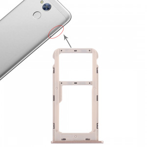 Bac Carte SIM + Bac Carte SIM / Bac Micro SD pour Huawei Honor 6A (Gold) SH479J592-20