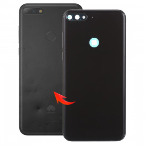 Couverture arrière avec touches latérales pour Huawei Enjoy 8 (Noir) SH99BL1431-20