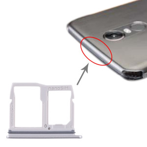 Plateau de carte Nano SIM + plateau de carte Micro SD pour LG Stylo 5 / Q720 LM-Q720MS LM-Q720TSW Q720CS (Argent) SH600S592-20
