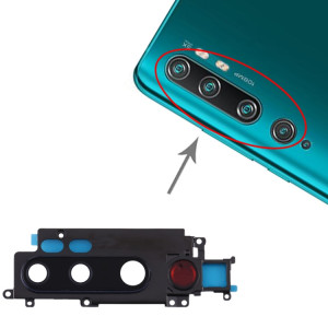 Couvercle d'objectif de caméra pour Xiaomi Mi CC9 Pro / Mi Note 10 / Mi Note 10 Pro (Noir) SH059B1526-20