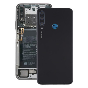 Cache arrière de batterie d'origine avec cache d'objectif d'appareil photo pour Huawei Y6p (noir) SH30BL1265-20