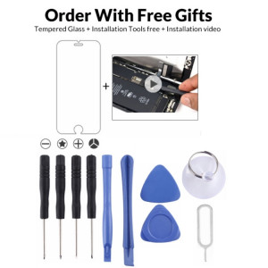 Kits de réparation et cadeaux 11 en 1 (4 x tournevis + 2 x tiges de démontage + 2 x triangle sur tranches épaisses + 1 x goupille d'éjection + 1 x mandrin + 1 x verre trempé) SH7239432-20