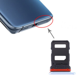 Pour Vivo X50 Pro Plateau de carte SIM + Plateau de carte SIM (Bleu) SH323L1322-20