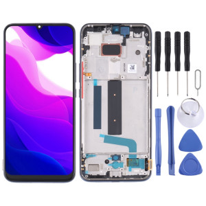 Écran d'écran LCD et numériseur AMOLED d'origine avec cadre pour Xiaomi Mi 10 Lite 5G (noir) SH326B1006-20