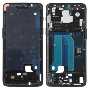 Pour OnePlus 6 Front Housing LCD Frame Bezel Plate avec touches latérales (Jet Black) SH47JB740-20