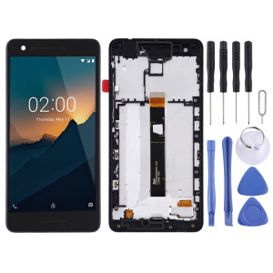 Écran LCD et numériseur complet avec cadre pour Nokia 2.1 (noir) SH49BL1618-20