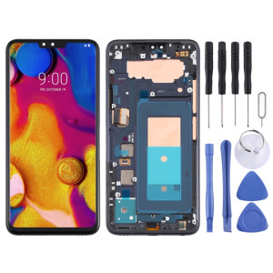 Écran LCD d'origine pour LG V40 ThinQ Digitizer Assemblage complet avec cadre (Noir) SH463B1284-20